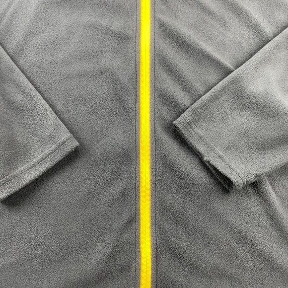 CAT Caterpillar Fleece Sweater Men 2XL Black Full Zip Embroidered Polyester - Picture 3 of 9